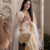 Ellow floral printed cotton short kurti with farshi pant and dupatta set