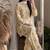 Ellow floral printed cotton short kurti with farshi pant and dupatta set