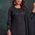latest black pakistani straight suit for women chiffon silk