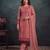 latest pink pakistani straight suit for women chiffon silk