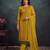 latest yellow pakistani straight suit for women chiffon silk