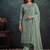 latest sky blue pakistani straight suit for women chiffon silk