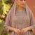 new chiffon suit for women peach hand embroidery