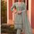 new chiffon suit for women sky blue hand embroidery