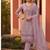 new chiffon suit for women pink hand embroidery