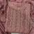 heavy hand embroidery peach chiffon suit for women