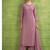 heavy hand embroidery pink chiffon suit for women