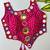 Rani pink navratri bandhani mirror work blouse