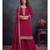 festival wear pink palaazo suit set for women silk blend 