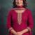 festival wear pink palaazo suit set for women silk blend 