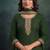 festival wear green palaazo suit set for women silk blend 