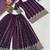 Wine purple embroidery crunchy silk full stitched sarara plazo