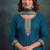 festival wear aqua blue palaazo suit set for women silk blend 