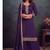 festival wear purple palaazo suit set for women silk blend 