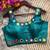 Blue bollywood style navratri mirror work blouse
