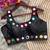 Black bollywood style navratri mirror work blouse