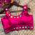 Rani pink bollywood style navratri mirror work blouse