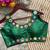 Green bollywood style navratri mirror work blouse