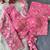 Pink navratri embroidered space silk blend designer blouse