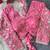 Pink navratri embroidered space silk blend designer blouse