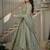 Mahendi embroidery crunchy silk full stitched anarkali suit