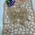 Golden net embroidered saree with sequins work
