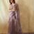 Lavender silk blend embroidered saree with sequins work