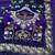 Purple satin embroidered saree with sequins work