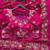 Rani pink satin embroidered saree with sequins work