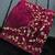 Magenta satin embroidered saree with sequins work