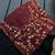 Maroon satin embroidered saree with sequins work
