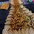 Mustard satin embroidered saree with sequins work