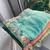 sky blue chiffon embroidered saree with thread work