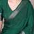 Green art silk woven saree with zari work