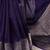 navy blue art silk zari woven saree