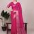 pink art silk zari woven saree