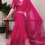 pink art silk zari woven saree