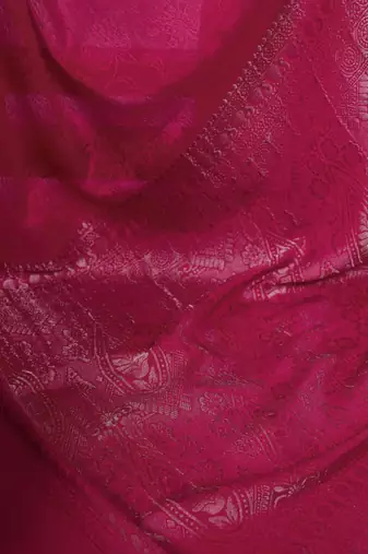 pink art silk zari woven saree
