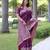 Purple art silk woven saree with zari work