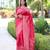 Rani pink art silk woven saree with zari work