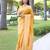 Yellow art silk woven saree with zari work