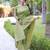 Green art silk woven saree with zari work