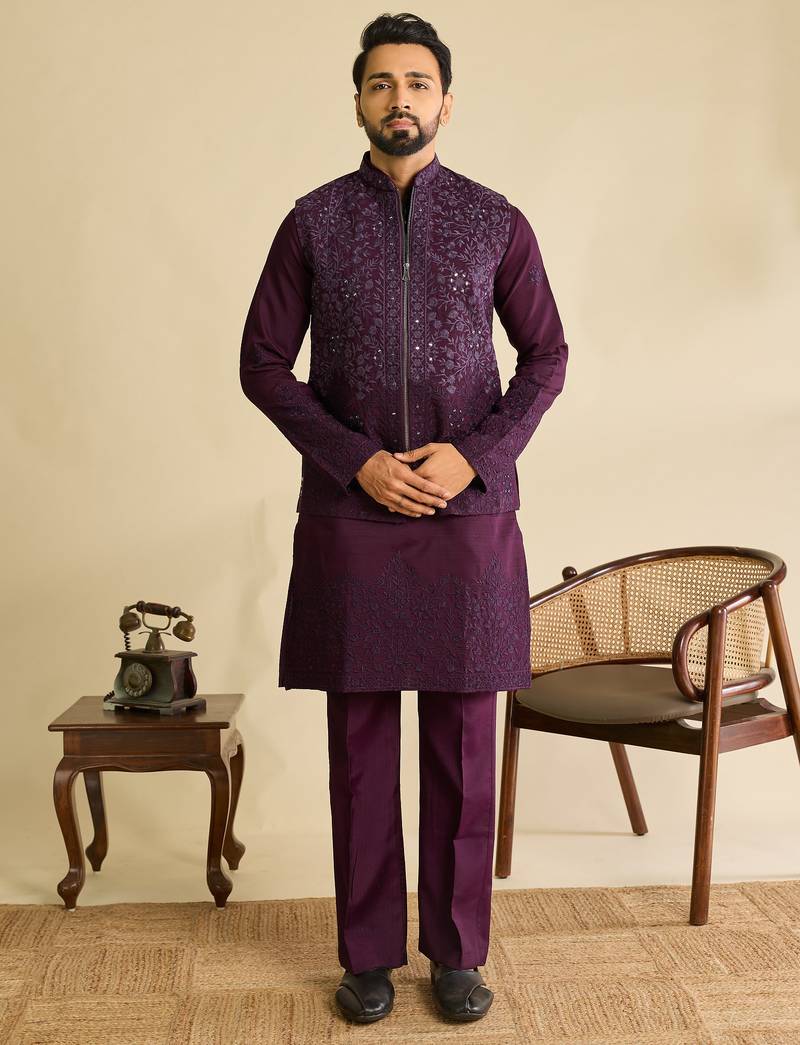 Mens wear koti kurta with pant