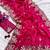 Rani pink silk blend embroidered saree with sequins work
