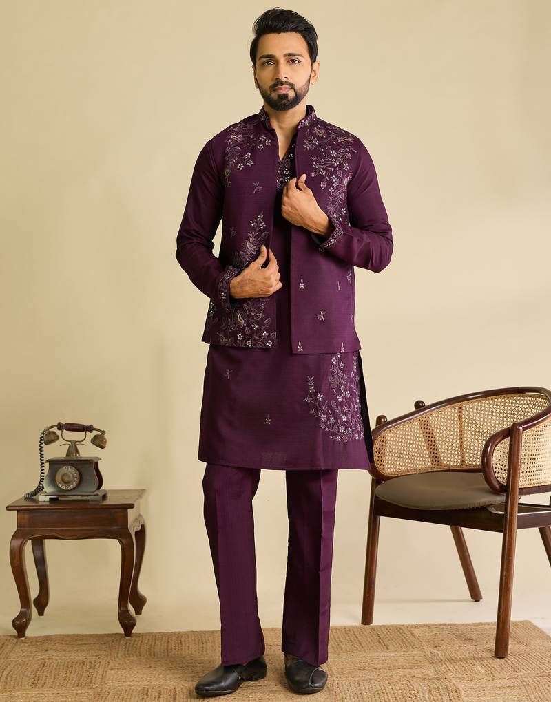 Mens wear koti kurta and pant