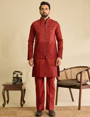 Mens wear koti kurta with pant 1