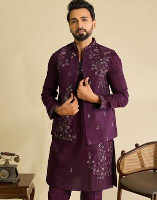 Mens wear koti kurta and pant 4