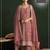 Rose vichitra silk blend salwar suit set with dupatta