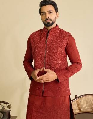 Mens wear koti kurta with pant 5