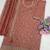 Rose vichitra silk blend salwar suit set with dupatta
